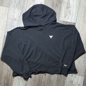 Under Armour | Project Rock Terry Light Weight Cropped Oversized XL Hoodie